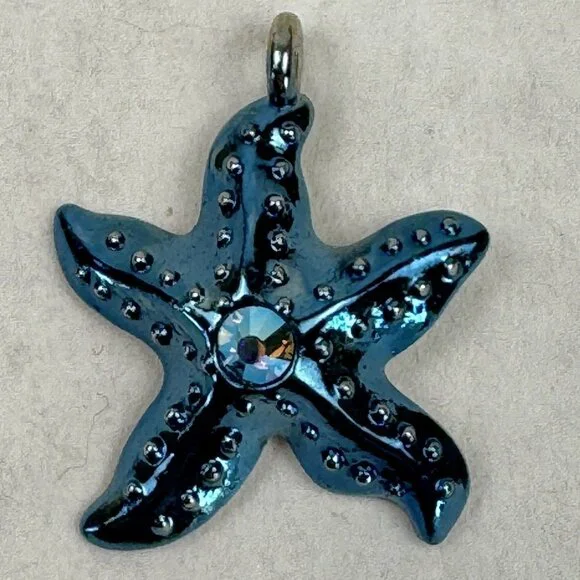 Hallmark 2021 Sweet Lil Starfish 1" Mini Ornament Christmas Miniature Blue Charm - Picture 2 of 10